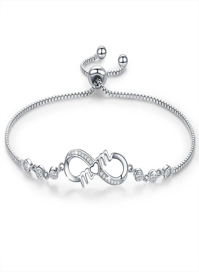 RAYSTAR Christmas Gifts for Mom, Infinity Mom Bracelet Birthday Gifts for Wife from Daughter Son - Image 1